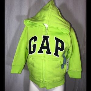 lime green gap hoodie
